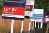 Rent signs