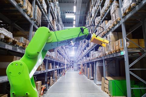 Warehouse crane