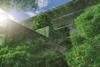 Green building glass surrounded by trees shutterstock_1996959128 Fahroni