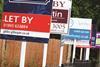 Rent signs